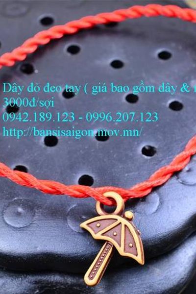 Vòng tay 12 con giáp dây đỏ may mắn