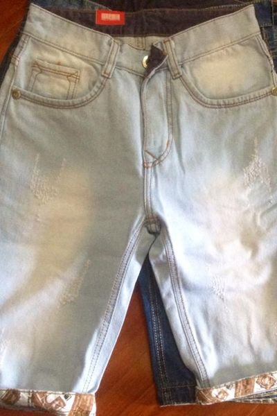 Quần short jean nam wash và rách giá sỉ 75k