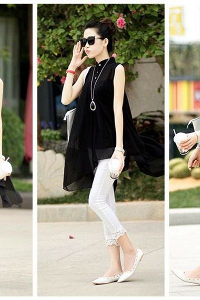 Áo voan cổ trụ bigsize ms0768