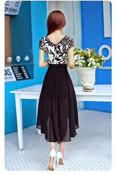 Đầm maxi hoa văn sang trọng ms0963