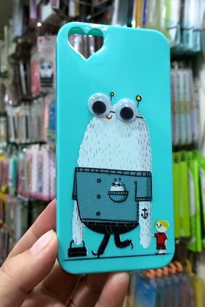 Ốp dẻo màu mắt nhấp nháy iphone 5s/6s/plus