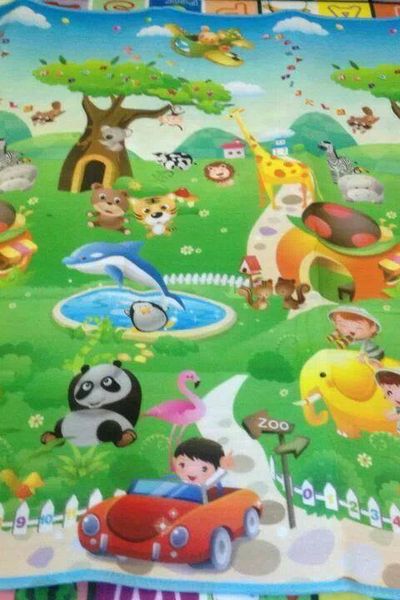 Thảm chơi cho bé maboshi hai mặt