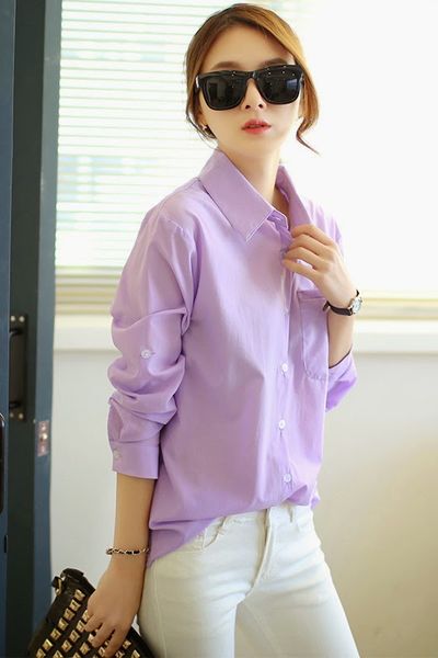 Áo sơ mi công sở lavender ms1145