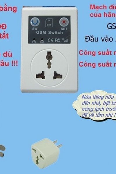 Ổ cắm điều khiển bằng bật /tắt thiết bị từ bất kỳ nơi đâu