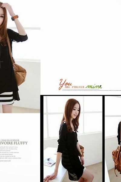 Đầm body phối áo voan ms0691