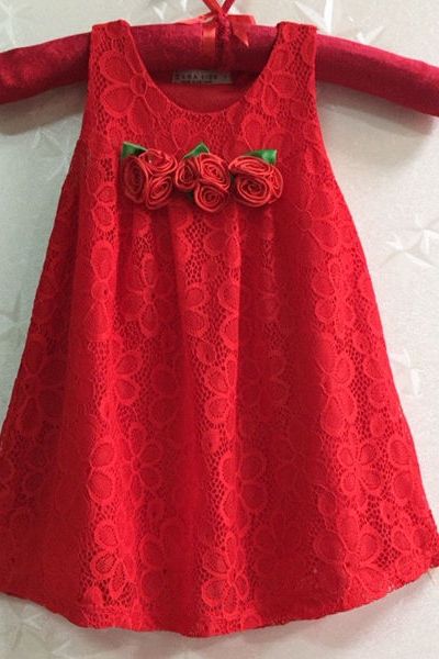 A18070 - đầm 2 lớp ren mềm bông ngựcri 8size 1-8