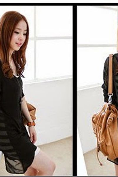 Đầm body phối áo voan