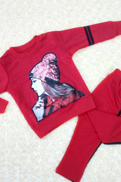 A17742 - bộ bé gái da cá dày sọc chạy dây viền in không tróc dínhri 8size 1-8