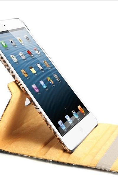 Bao da ipad 360 độ vân da beo