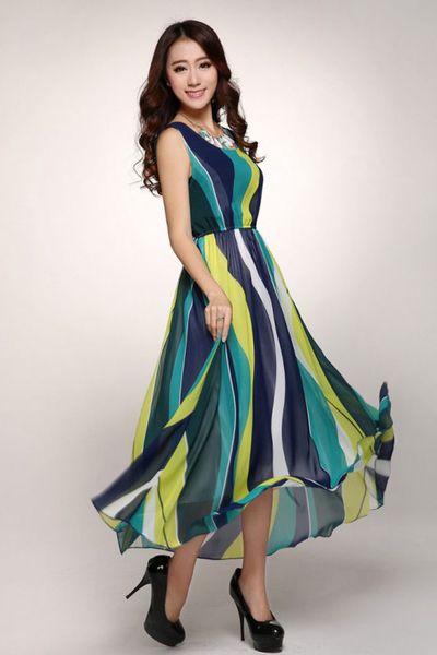 Đầm maxi ánh dương