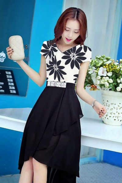 Đầm voan hoa hướng dương - 1426