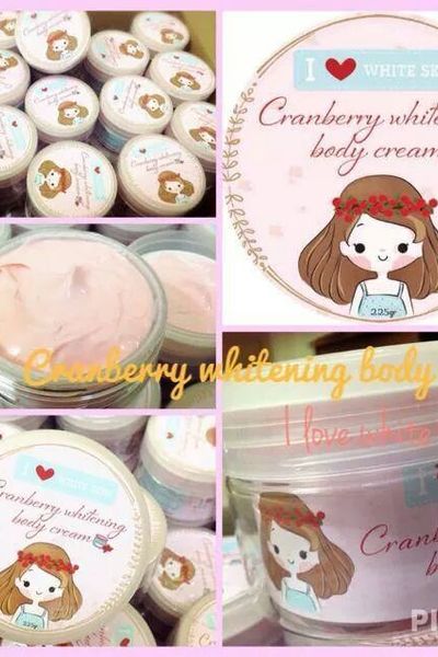 Cranberry whitening body cream 225gr