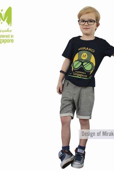 A18097 - bộ bé trai mirako áo thun quần short vải vest vải cực đẹpsize 1-8