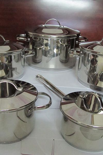 Bộ nồi inox kitchinox hàn quốc kitchinox 3 đáy dùng được bếp từ