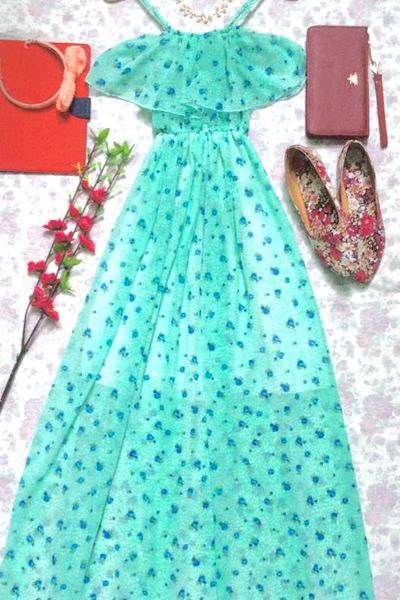 Maxi 2 dây bèo ngực