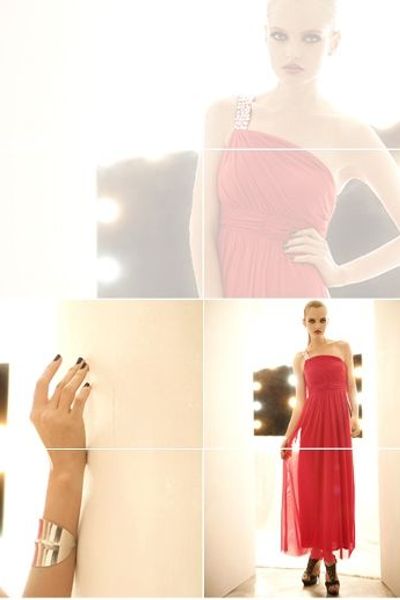 Co-c 005 đầm maxi lệch vai đính đá