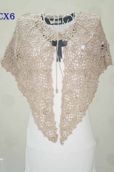 Áo choàng len móc - hàng handmade