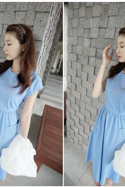 Đầm xòe selina 2 túi thanh lịch - 0821