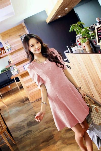 Đầm xòe 8 mảnh phối màu - 0926