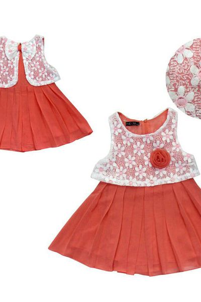 A17550 - đầm voan áo khoác ren dính liền nexxiri 6size 100-150