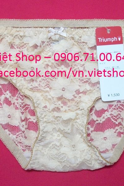 Qtp03 quần triump thun ren mịn trắng