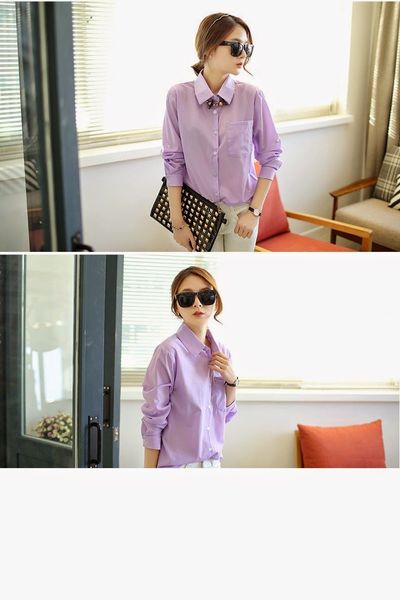 Áo sơ mi công sở lavender - 1045