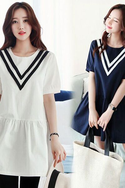 Đầm xòe đuôi cá cổ chữ v - mc119