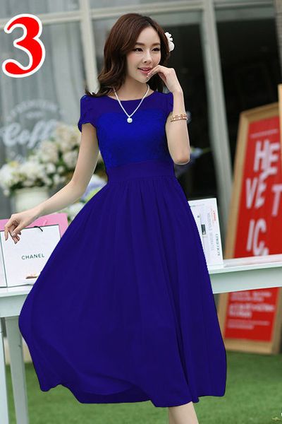 Đầm xoè phối ren d1054ht