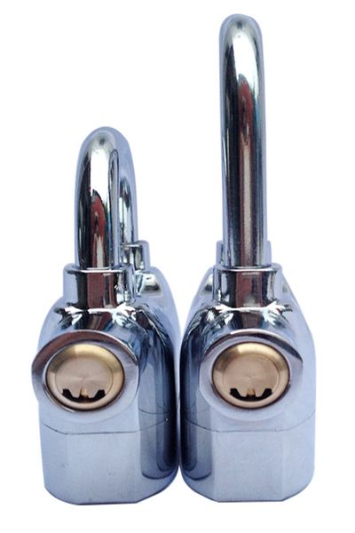 Khóa chống trộm báo động kinbar còng dài bạc