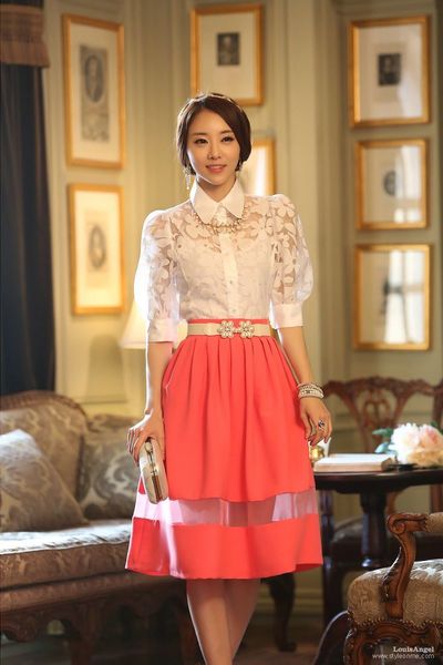 Áo cặp ren hoa - 0489