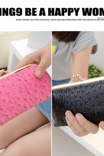 Ví cầm tay nẹp kim loại tx 9011-80