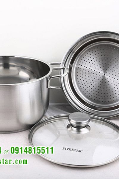 Bộ nồi xửng hấp inox fivestar 24cm