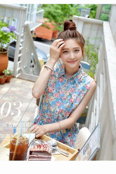 Đầm hoa xòe mùa thu - 0729