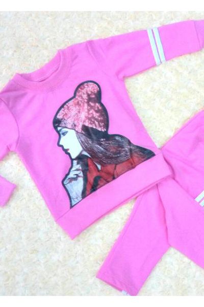 A17742 - bộ bé gái da cá dày sọc chạy dây viền in không tróc dínhri 8size 1-8