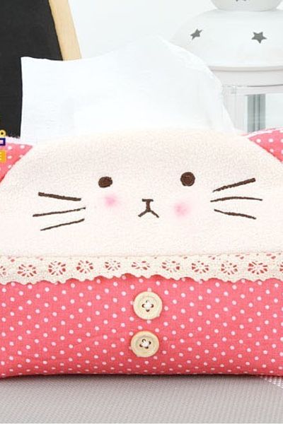 Hộp đựng khăn giấy gấu panda mèo kitty