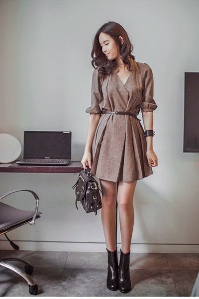 Đầm công sở cách điệu jolie - 0931