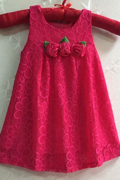 A18070 - đầm 2 lớp ren mềm bông ngựcri 8size 1-8