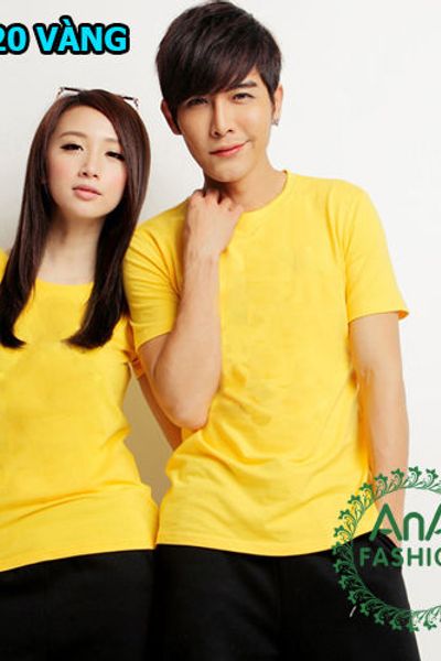 A-120 áo thun trơn cổ tròn tím ana fashion