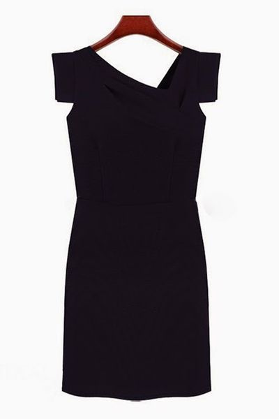 Đầm công sở cổ cách điệu - 0916