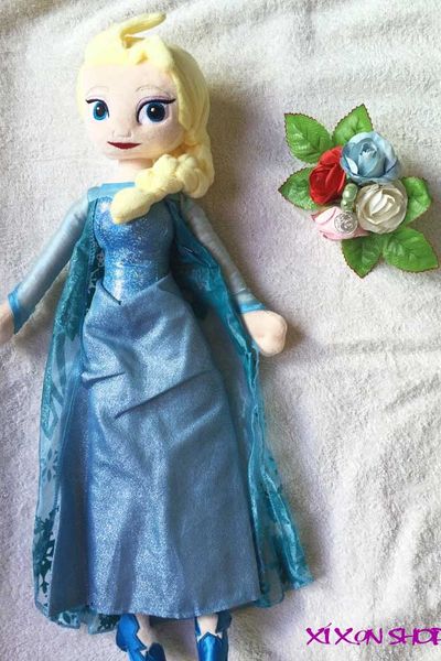 Búp bê nhồi bông elsa và anna cao 50cm