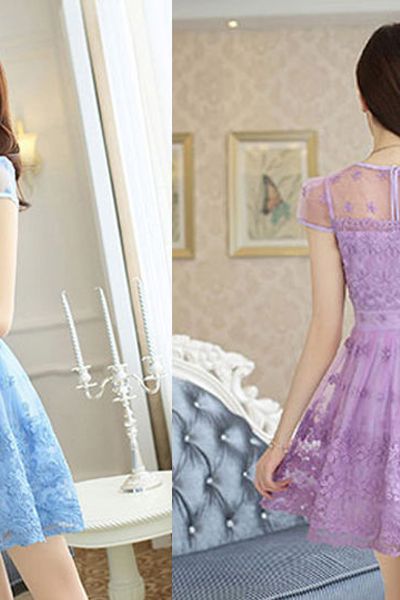 Váy ren xòe nữ tính