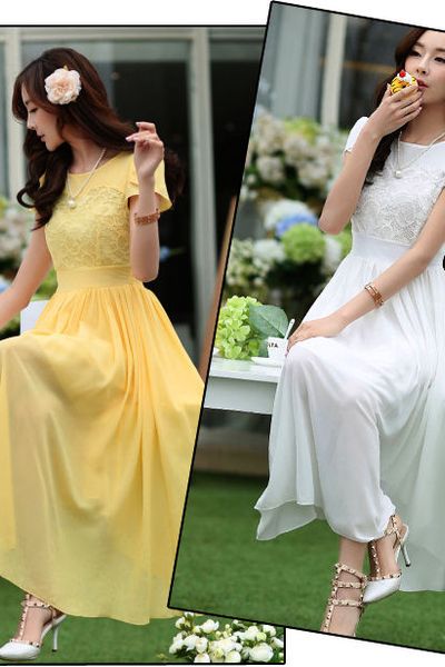 Đầm xoè phối ren d1054ht