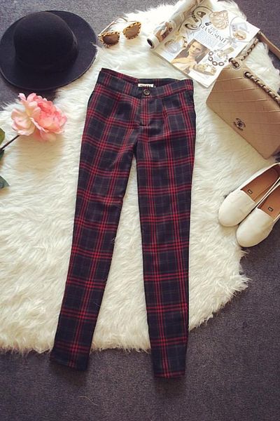 Quần hoa caro chất giá lẻ 220k