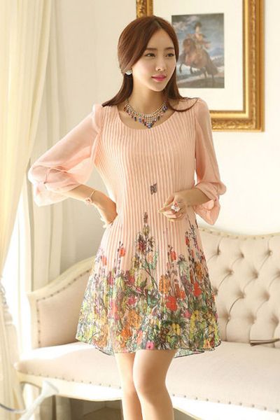 Chuyên sỉ đầm xòe dập ly