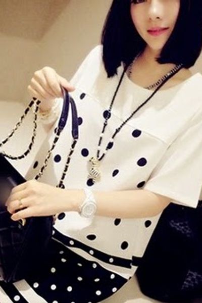 Đầm suông chấm bi hannah - 0670