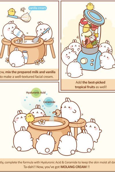 molang cream milky vanilia kem dưỡng trắng da 228k