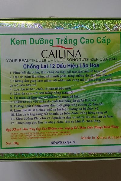 Kem trị nám cailina xanh hàn quốc
