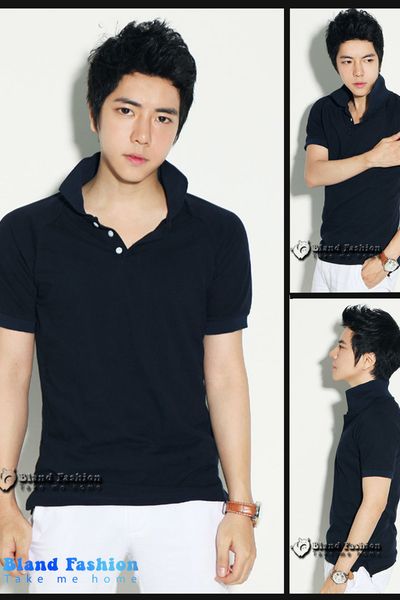 Áo thun nam cổ tim đơn giản hiệu bland fashion - giá sỉ