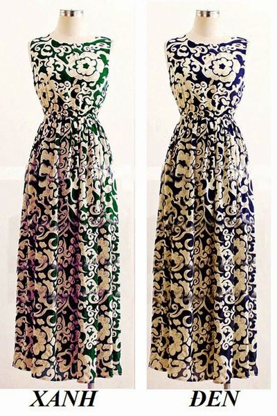 Đầm maxi melo xuân hè - 1191