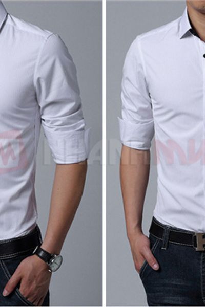 Áo sơ mi nam tay dài fashion 2015 7133
